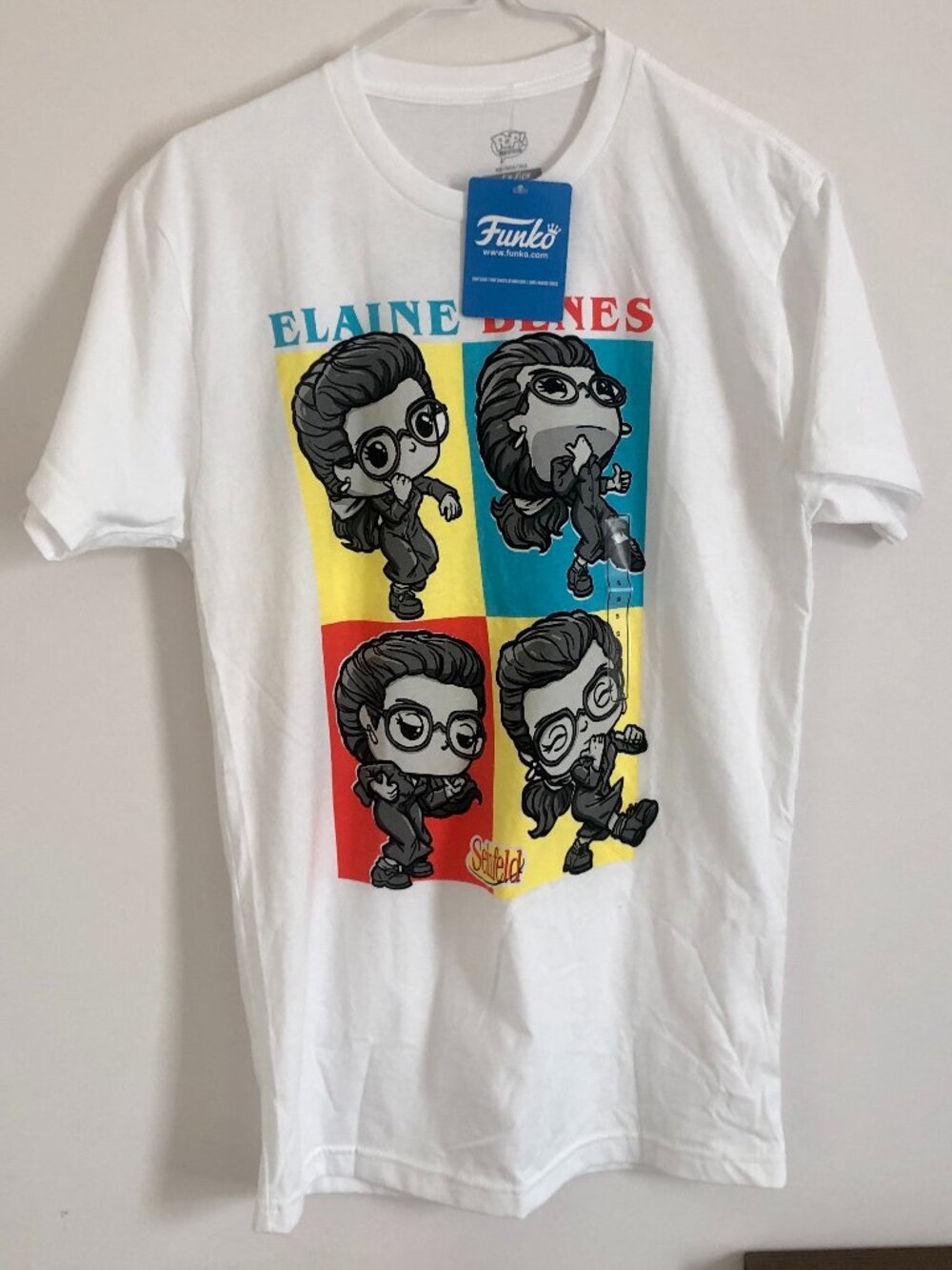 NWT Seinfeld Elaine Benes Dancing Comedy TV Funko Pop T-Shirt Adult Size Small S